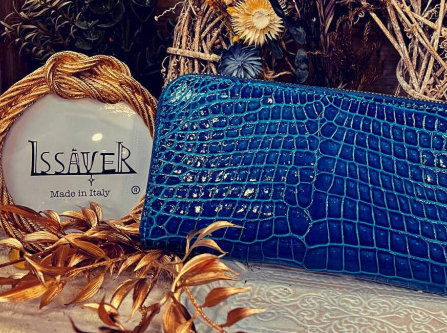 緑春専用】伊太利屋 ヒョウ柄 クロコ型押し レザー ハンドバッグ